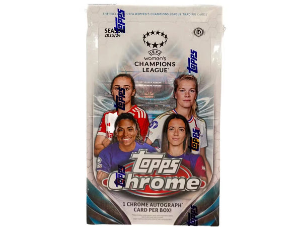 2023-24 Topps Chrome UEFA Women's Champions League Soccer Hobby Box