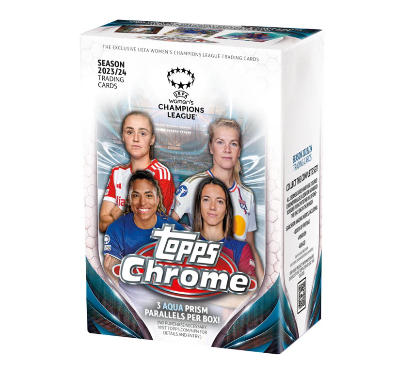 2023-24 Topps Chrome UEFA Women's Champions League Soccer Value Box