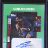 Eidur Gudjohnsen 2023 Topps Focus FC Barcelona Team Snapshot Auto Green 78/99