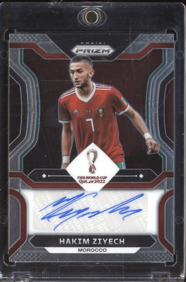 Hakim Ziyech 2022 Panini Prizm FIFA World Cup S-HZ Signatures