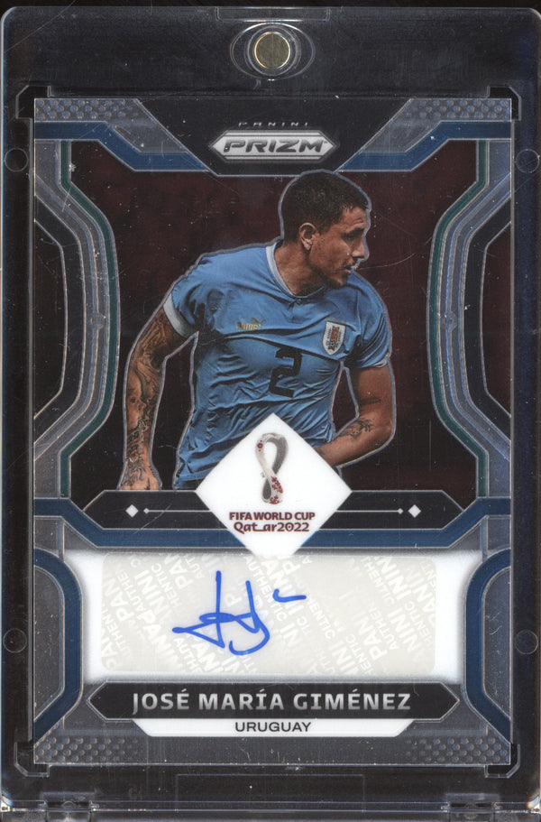 Jose Maria Gimenez 2022 Panini Prizm FIFA World Cup S-JGI Signatures