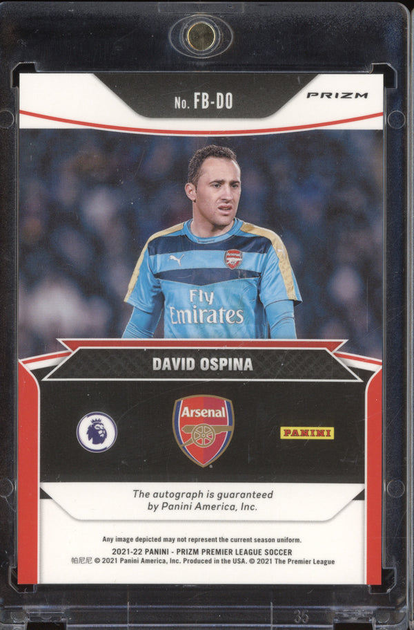 David Ospina 2021-22 Panini Prizm FB-DO Flashback Autograph Choice