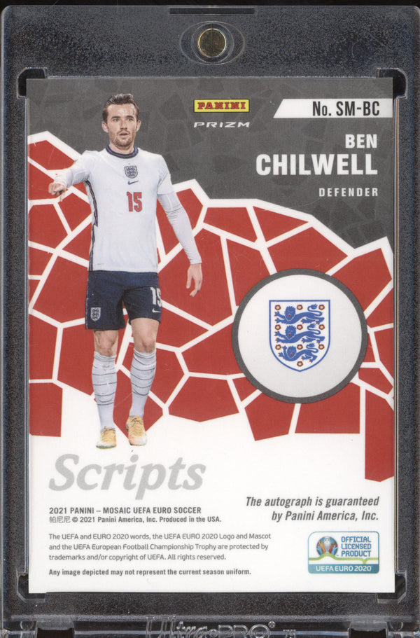 Ben Chilwell 2021 Panini Mosaic UEFA Euro SM-BC Euro Scripts Mosaic