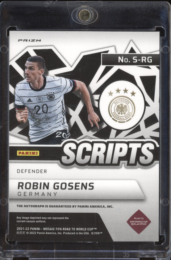 Robin Gosens 2021-22 Panini Mosaic FIFA Road to the World Cup S-RG Scripts Mosaic