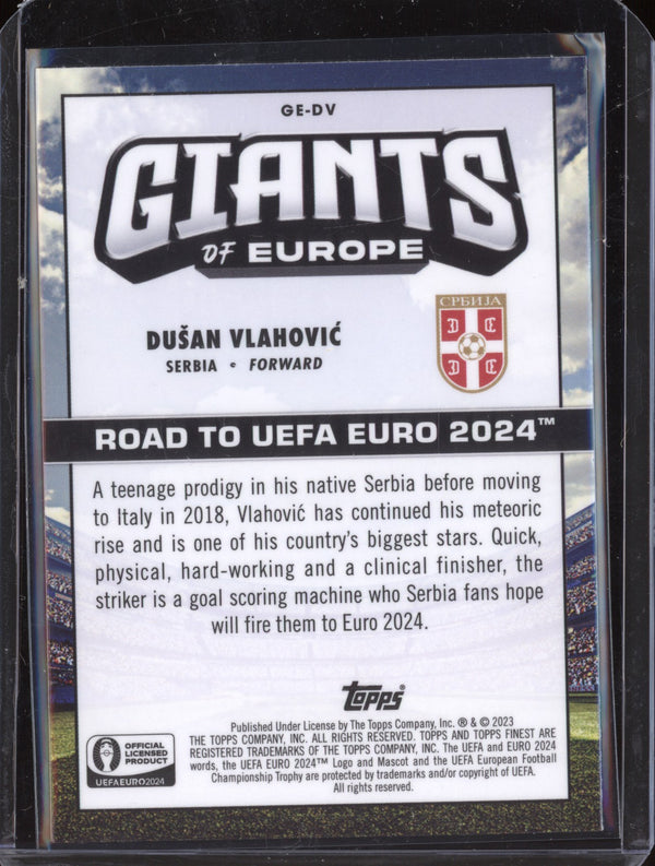 Dusan Vlahovic 2023 Toops Finest Euro GE-DV Giants of Europe