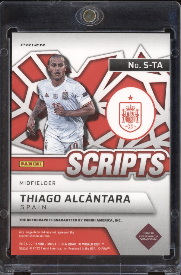 Thiago Alcantara 2021-22 Panini Mosaic FIFA Road to the World Cup S-TA Scripts Mosaic