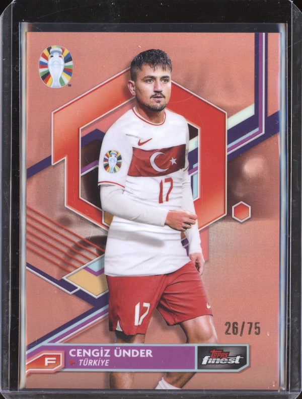 Cengiz Under 2023 Toops Finest Euro 94 Rose Gold Refractor 26/75