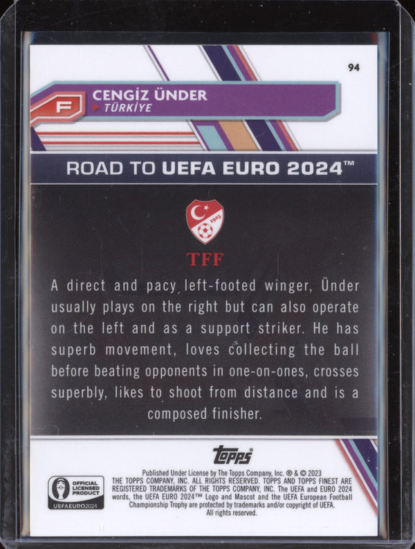 Cengiz Under 2023 Toops Finest Euro 94 Rose Gold Refractor 26/75