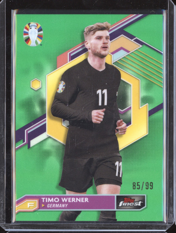 Timo Werner 2023 Toops Finest Euro 39 Green Refractor 85/99