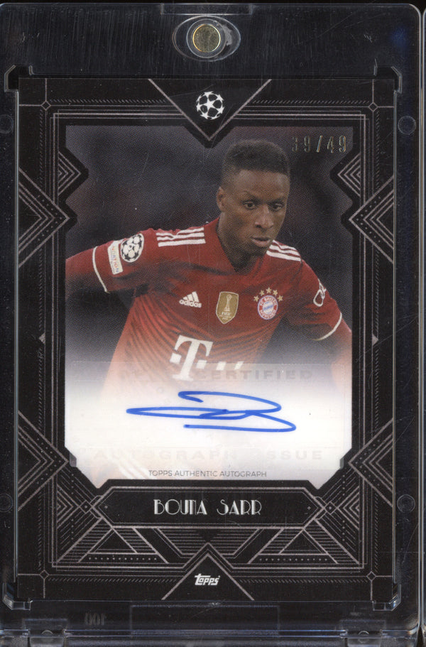 Bouna Sarr 2021-22 Topps Deco Autograph Black 39/49