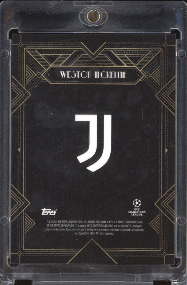 Weston McKennie 2021/22 Topps Deco Autograph Black 42/49