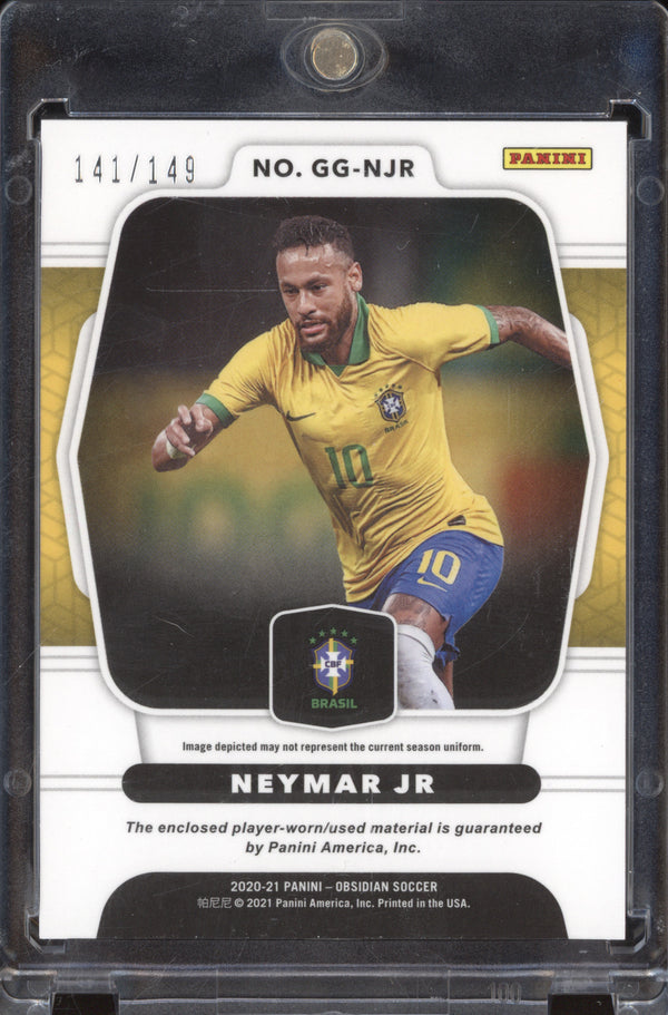 Neymar Jr 2020-21 Panini Obsidian GG-NJR Galaxy Gear Relics 141/149