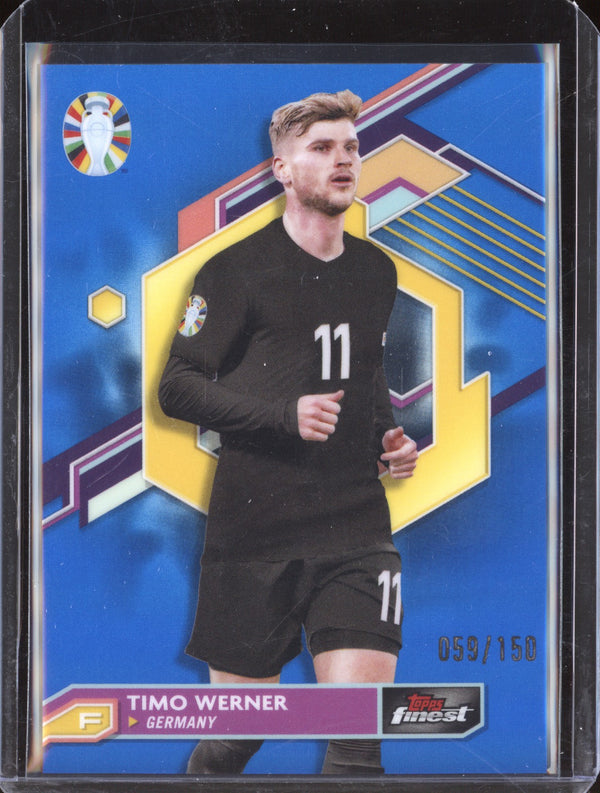 Timo Werner 2023 Toops Finest Euro 39 Blue Refractor 59/150