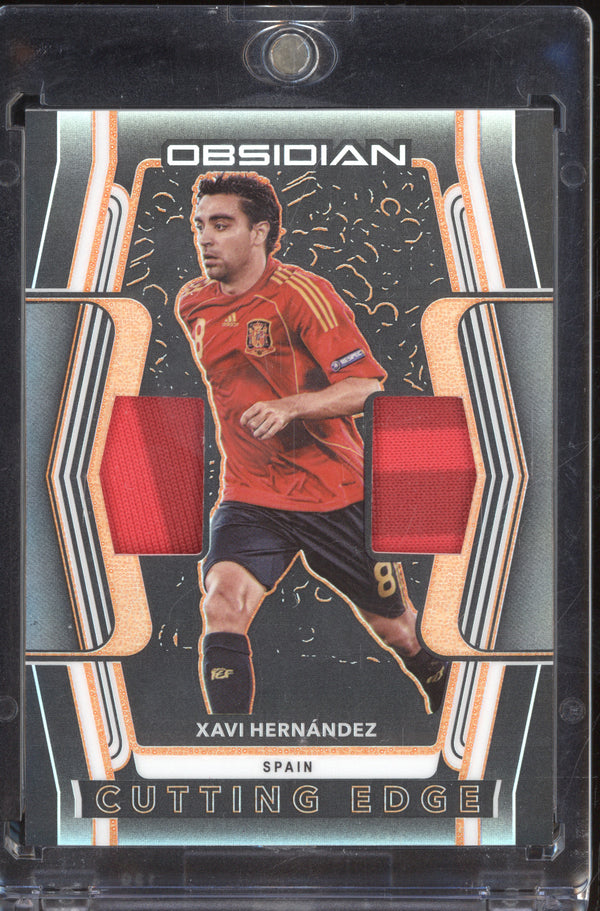 Xavi Hernandez 2020-21 Panini Obsidian CE-XH Cutting Edge Orange 32/50