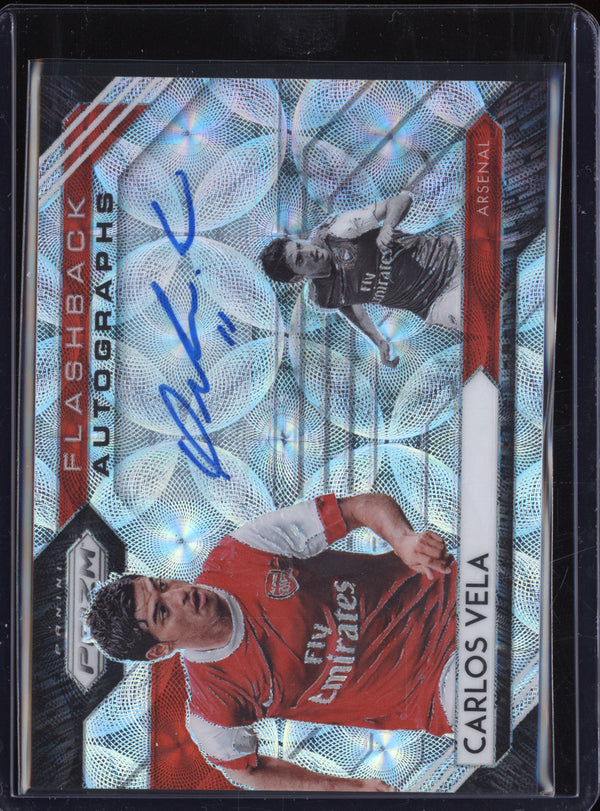 Carlos Vela 2020-21 Panini Prizm FA-CVE Flasback Autograph Choice