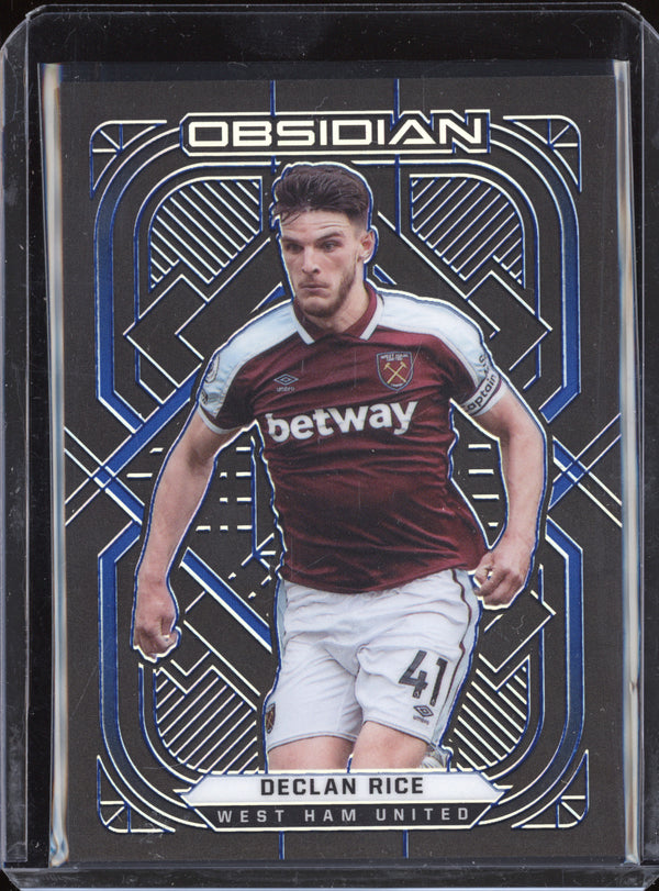 Declan Rice 2021-22 Panini Obsidian 91 Blue 20/20