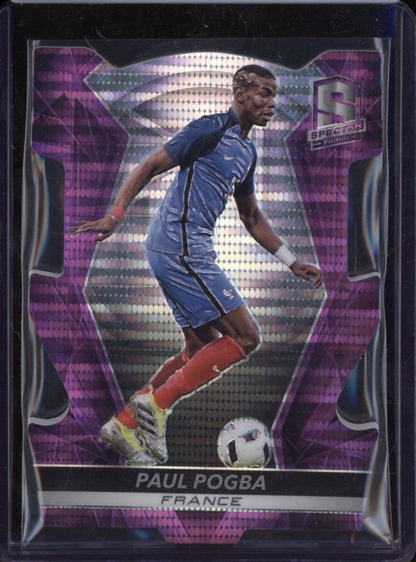 Paul Pogba 2016-17 Panini Spectra 19 Die-Cut Purple 15/35