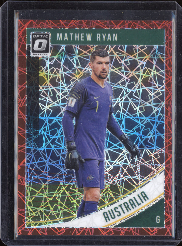 Mathew Ryan 2018-19 Panini Donruss 98 Optic Red Velocity 28/50