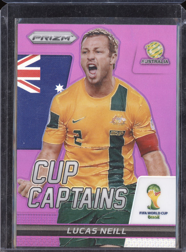 Lucas Neill 2014 Panini Prizm FIFA World Cup 19 Cup Captain Purple Prizm 93/99