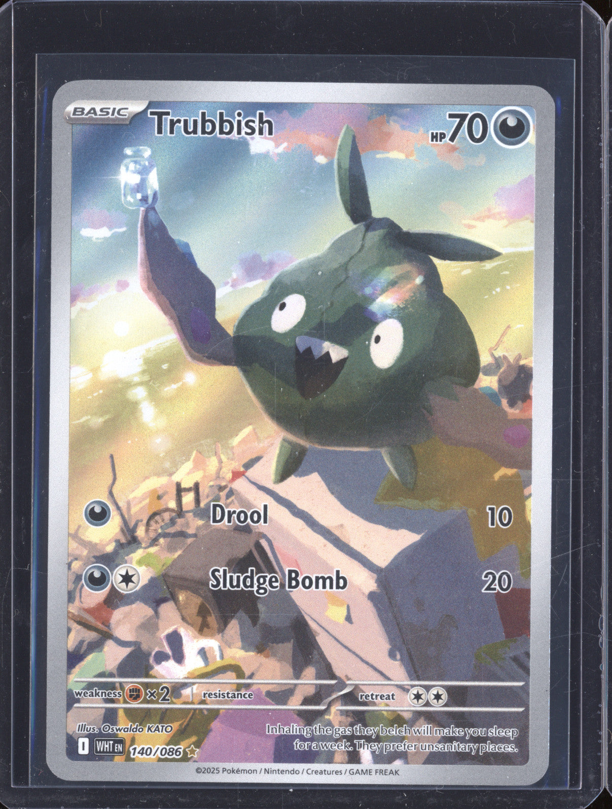 Trubbish 2025 Pokemon White Flare 140/086 Illustration Rare