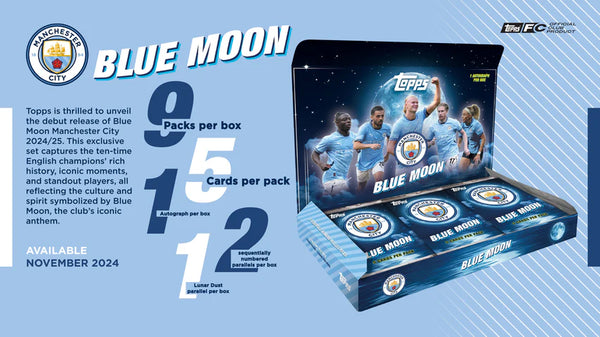 2024-25 Topps Blue Moon Manchester City Soccer Set Box