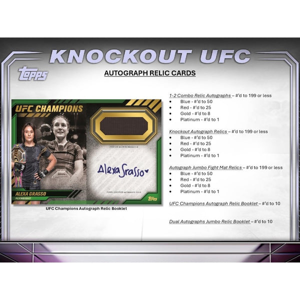 2024 Topps UFC Knockout Hobby Box