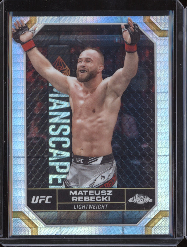 Mateusz Rebecki 2024 Topps Chrome UFC 127 Prism Refractor