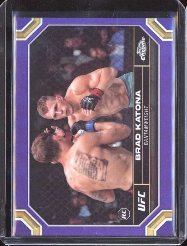 Brad Katona 2024 Topps Chrome UFC 1 Purple Refractor RC