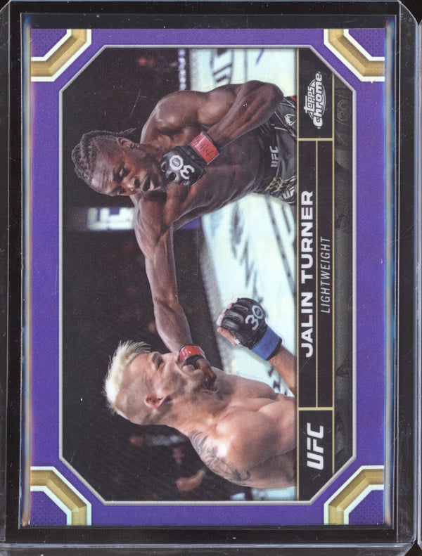 Jalin Turner 2024 Topps Chrome UFC 88 Purple Refractor