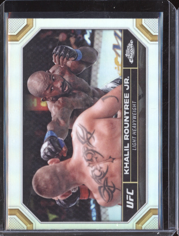 Khalil Rountree Jr 2024 Topps Chrome UFC 113 Refractor