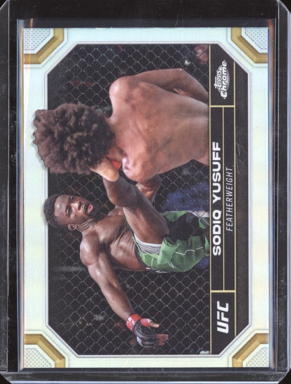 Sodiq Yusuff 2024 Topps Chrome UFC 178 Refractor