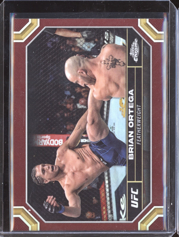 Brian Ortega 2024 Topps Chrome UFC 33 Magenta Refractor