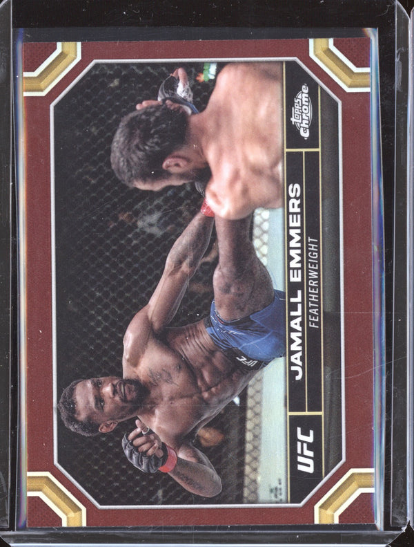 Jamall Emmers 2024 Topps Chrome UFC 90 Magenta Refractor