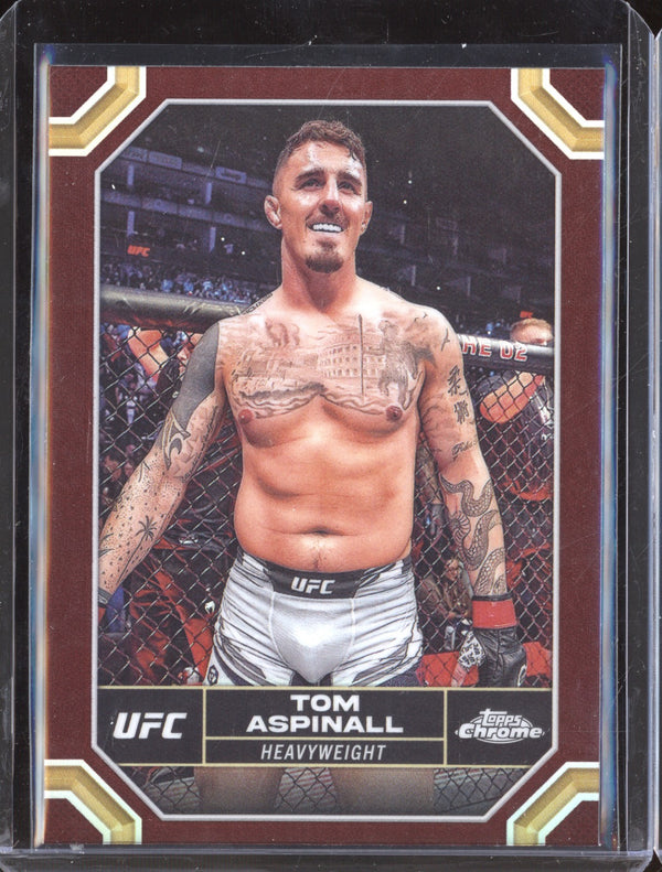 Tom Aspinall 2024 Topps Chrome UFC 187 Magenta Refractor