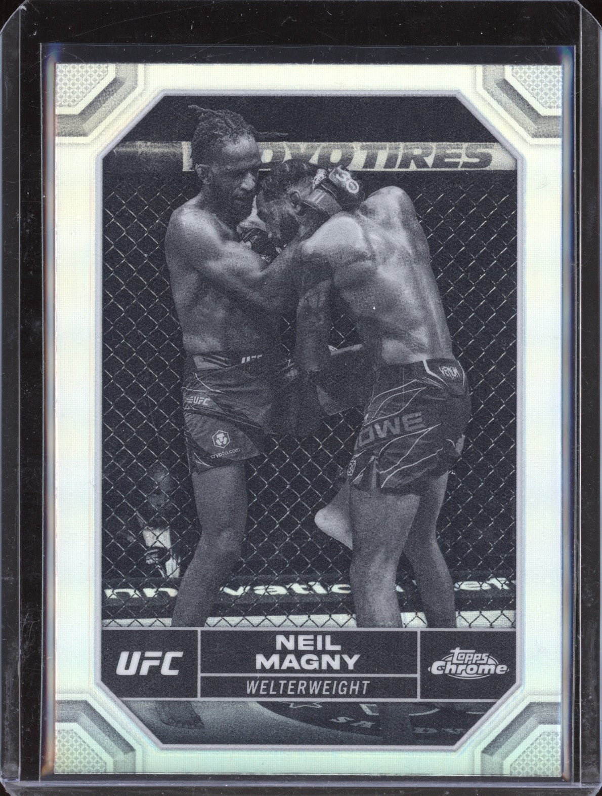 Neil Magny 2024 Topps Chrome UFC 148 Negative Refractor