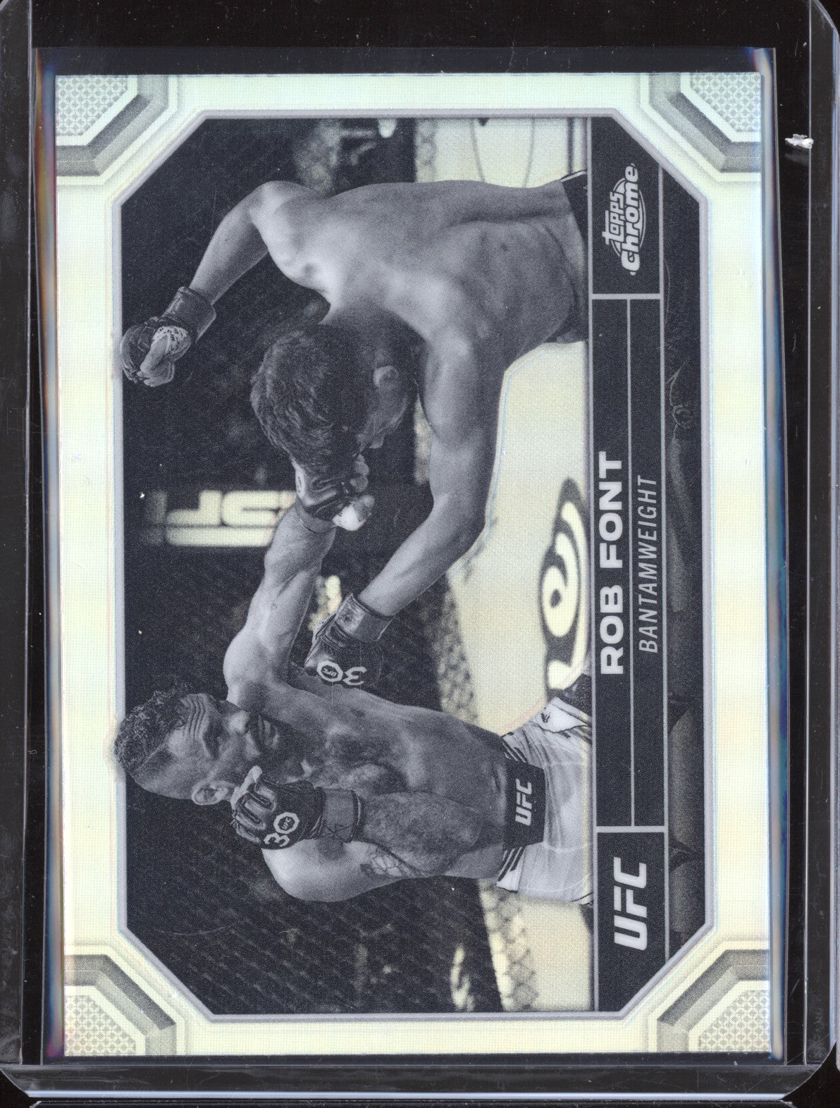 Rob Font 2024 Topps Chrome UFC 164 Negative Refractor