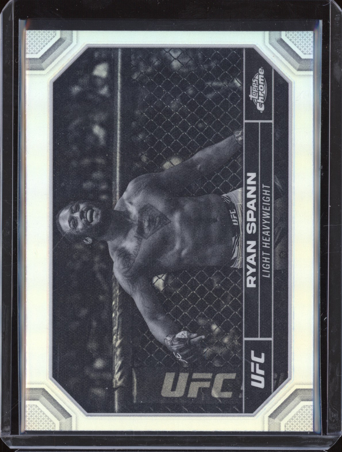 Ryan Spann 2024 Topps Chrome UFC 171 Negative Refractor