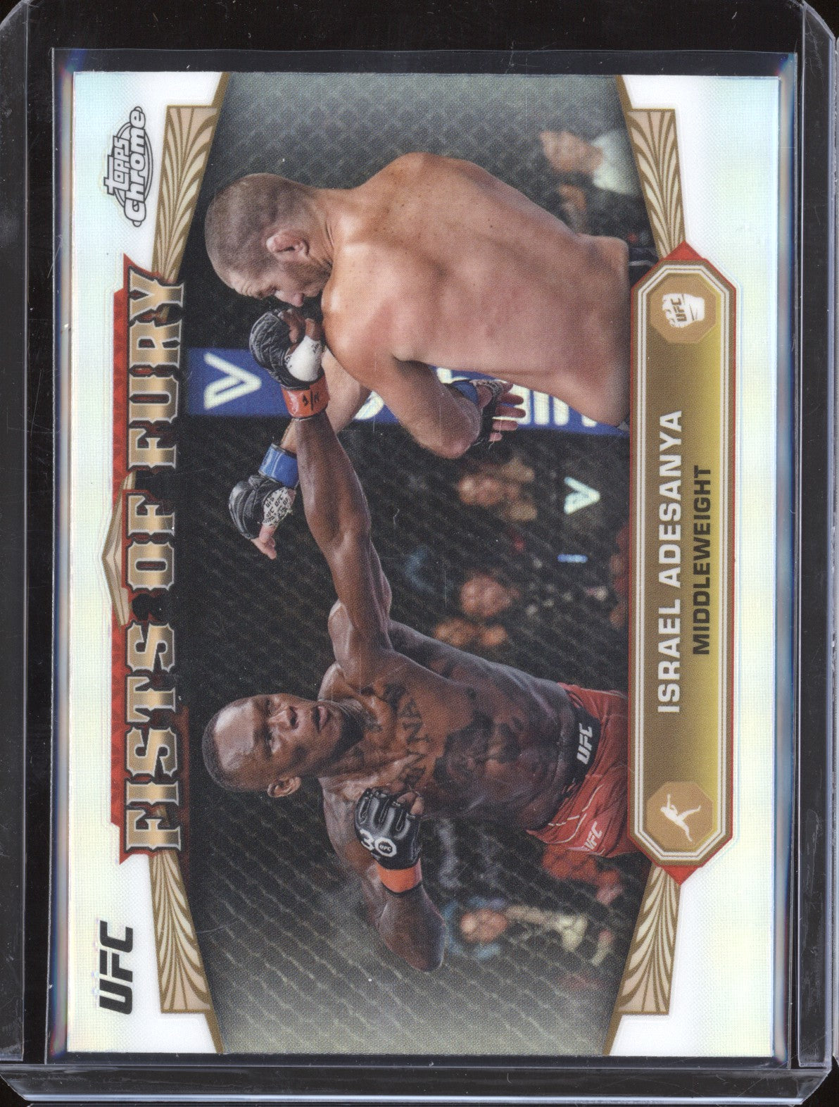 Israel Adesanya 2024 Topps Chrome UFC FOF-11 Fists of Fury