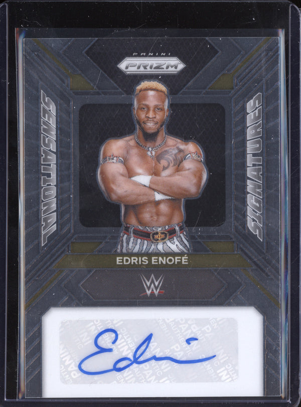 Edris Enofe 2024 Panini Prizm WWE SS-EEN Sensational Signatures Auto