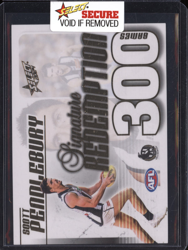 Scott Pendlebury 2024 Select Legacy Ultimate 300 Games Signature Redemption /50