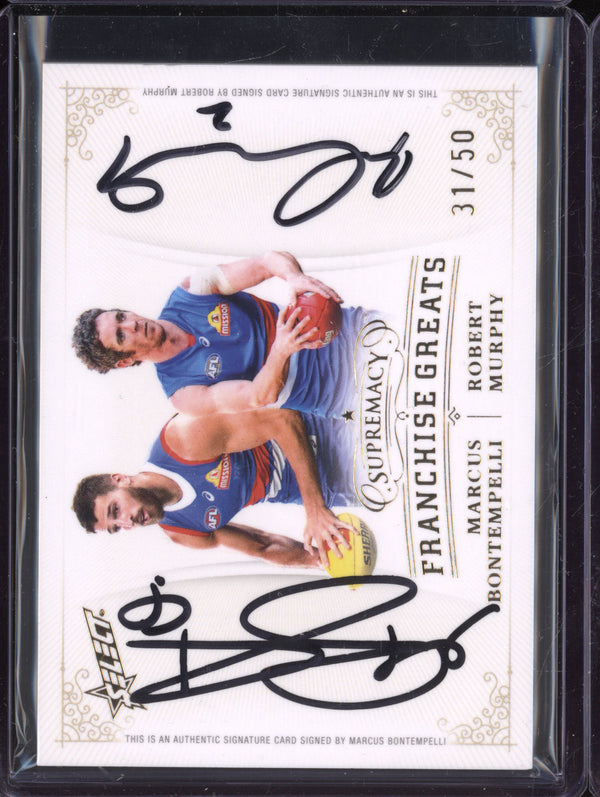 Bontempelli / Murphy 2024 Supremacy Franchise Greats Dual Signatures 31/50