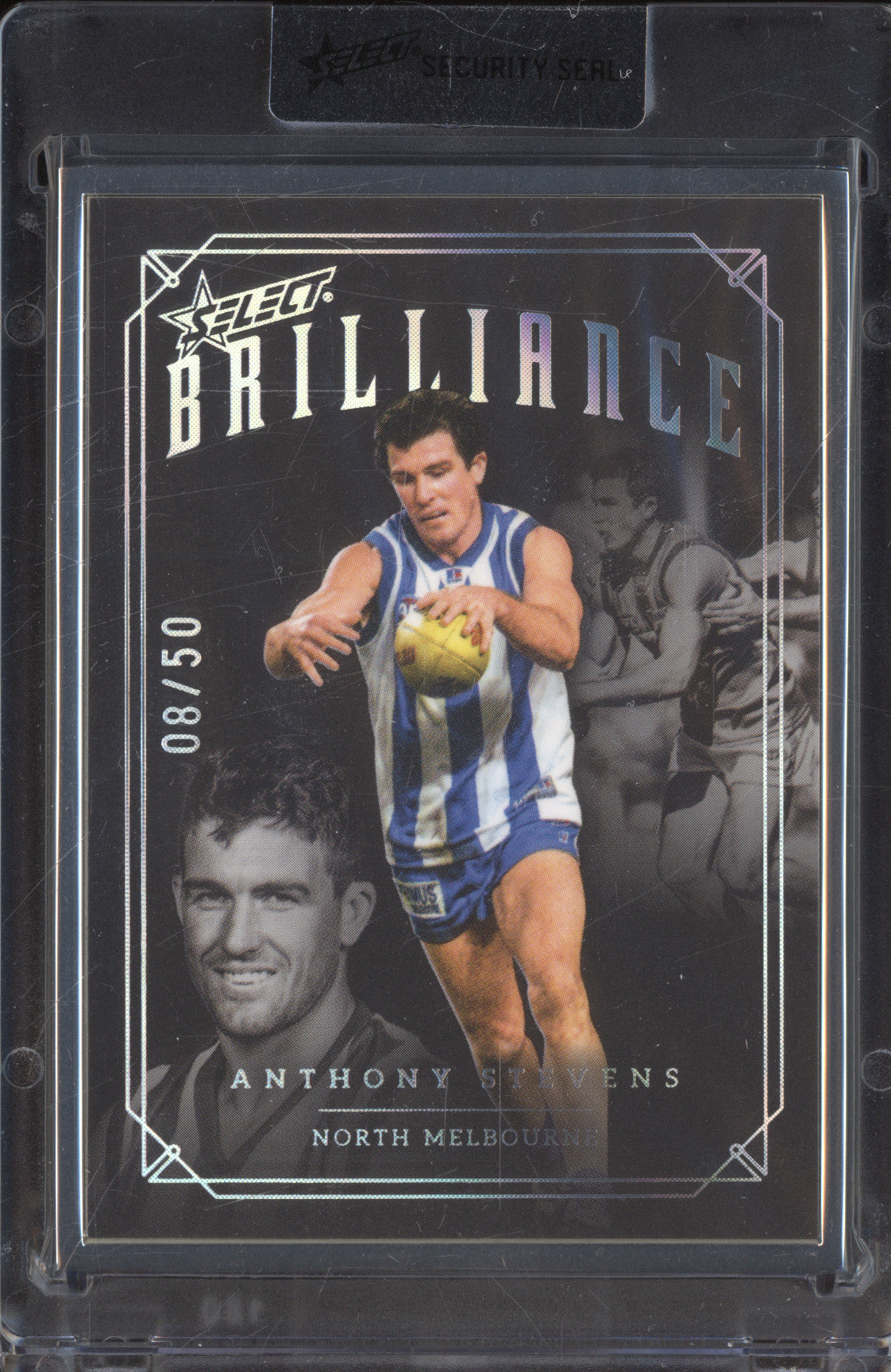 Anthony Stevens 2025 Select Brilliance Signatures B-AS Silver Brilliance 08/50