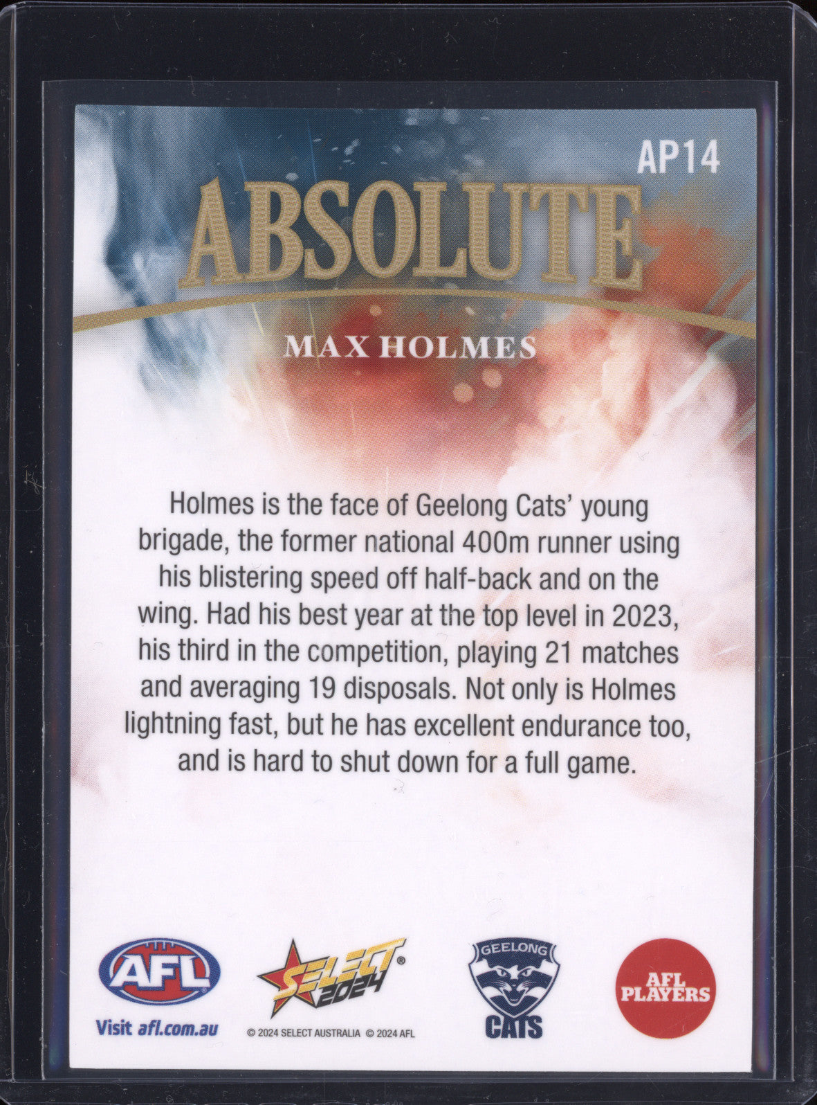 Max Holmes 2024 Select Footy Stars AP14 Absolute 35/70