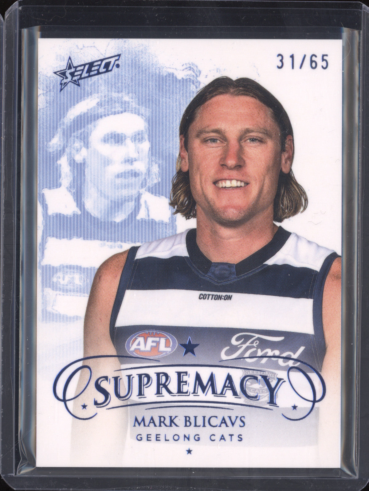 Mark Blicavs 2024 Select Supremacy 55 Blue Portraits 31/65