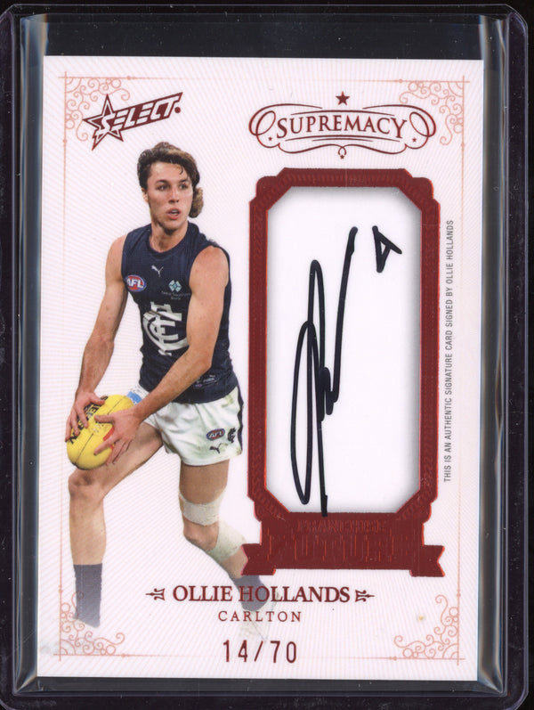 Ollie Hollands 2024 Select Supremacy FFS5 Franchise Future Signatures 14/70