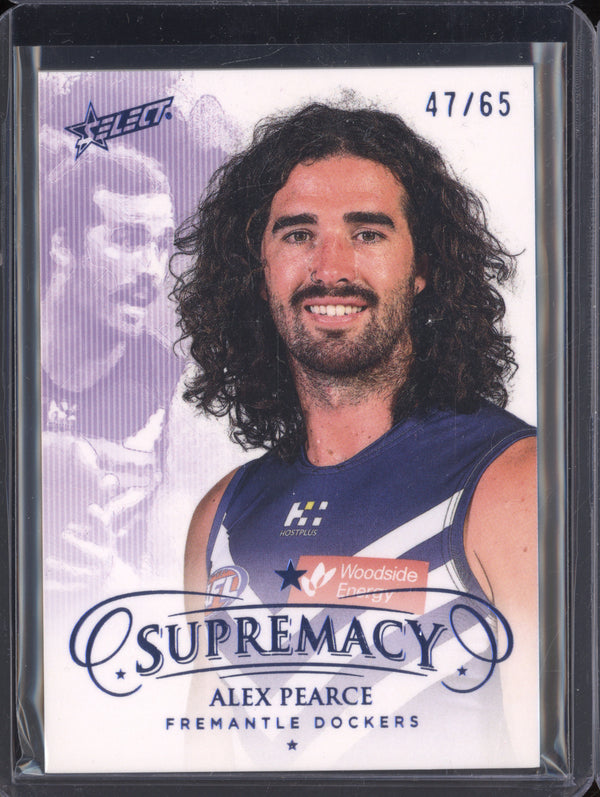 Alex Pearce 2024 Select Supremacy 52 Blue Portraits 47/65