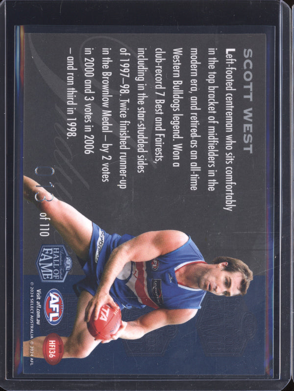 Scott West 2024 Select Legacy Ultimate HFI36 Hall of Fame Inductee 13/110