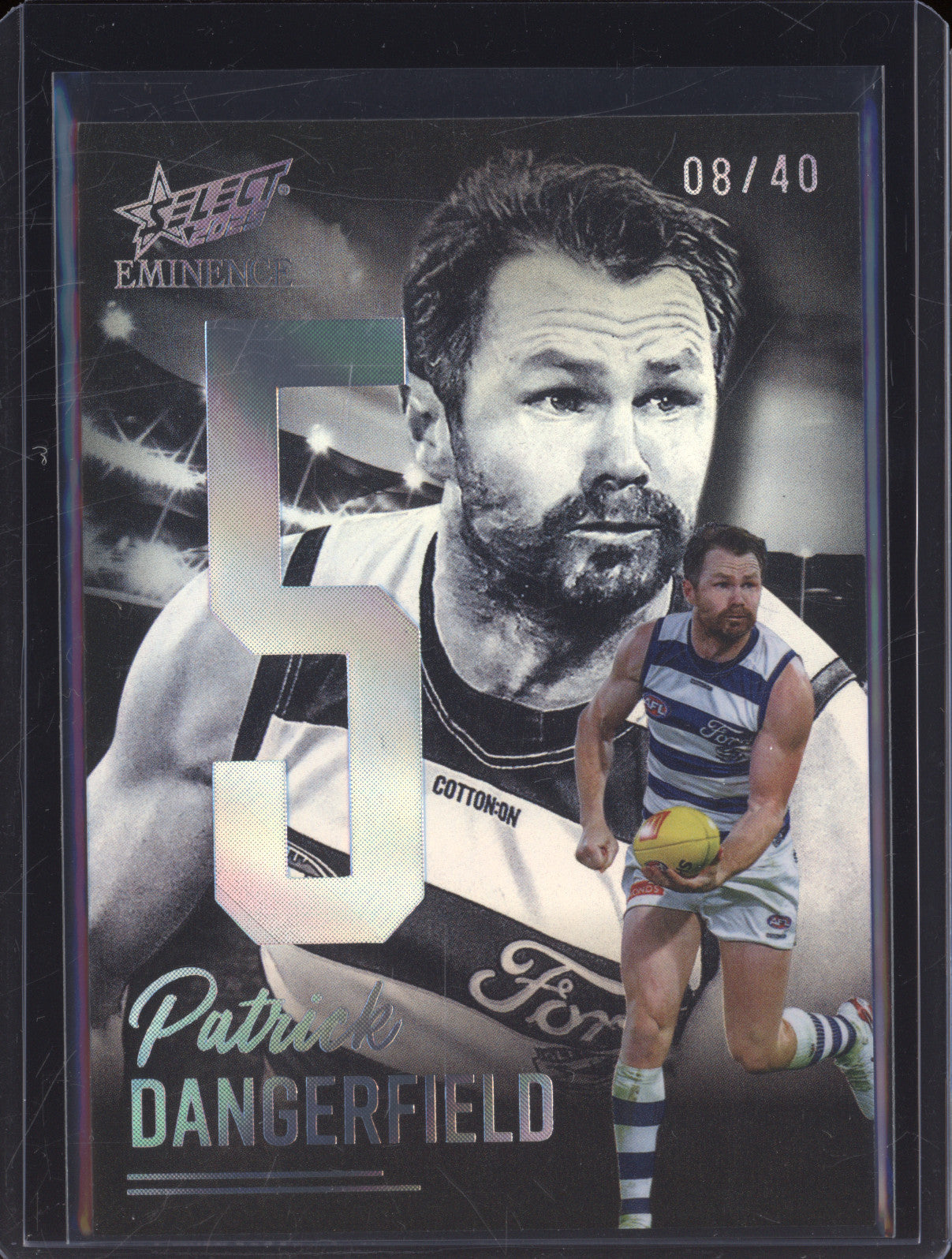 2025 AFL Select Eminence Nameplate Platinum NB118 Patrick Dangerfield Geelong