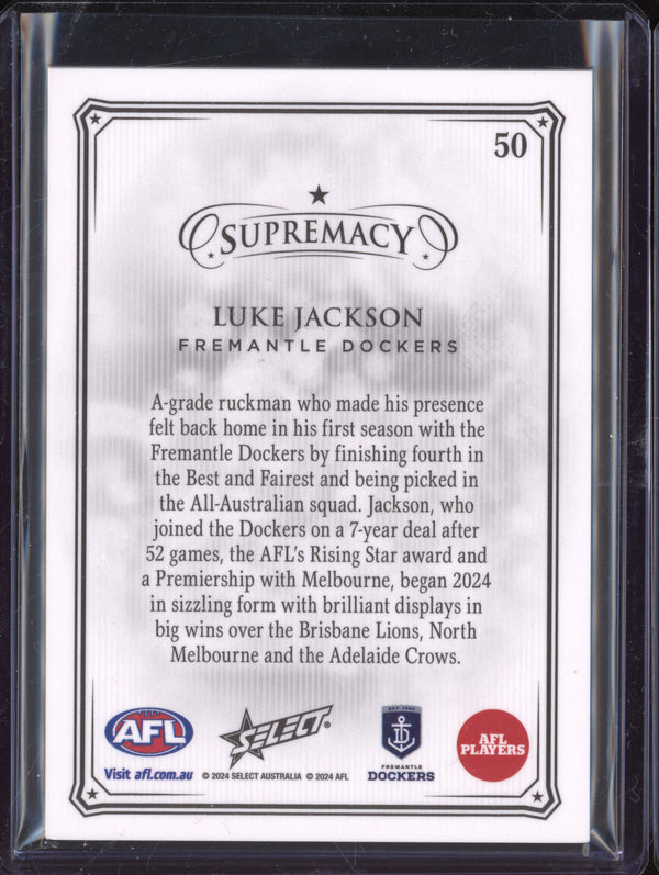 Luke Jackson 2024 Select Supremacy 50 Black Pearl 19/35