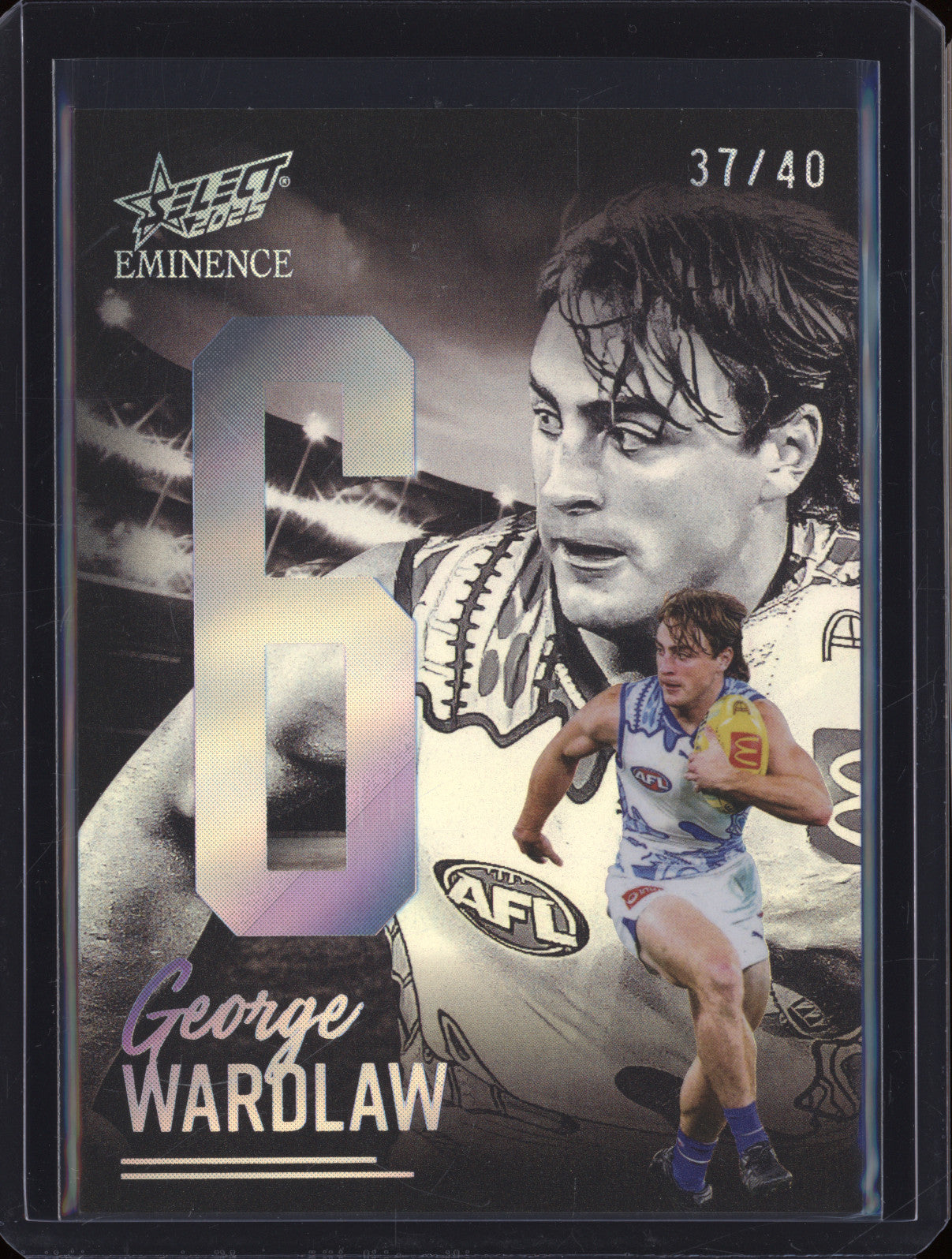 2025 AFL Select Eminence Nameplate Platinum NB201 George Wardlaw North Melbourne